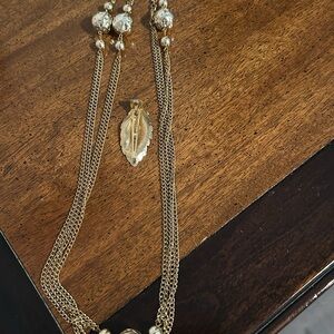 Vintage Coro designer Chain & Lady Ellen hair Clip